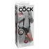 King Cock 12 - pripínacie dildo s postrojom (30 cm)