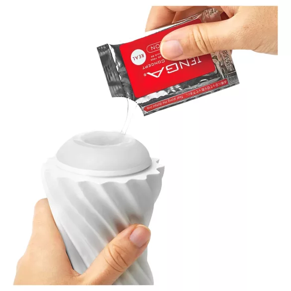 TENGA Flex - masturbátor - biely