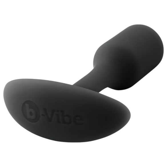 b-vibe Snug Plug 1 - análny kolík s vnútornou záťažou (55g) - čierny