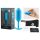 b-vibe Snug Plug 3 - dvojitá análny plug (180g) - modrá