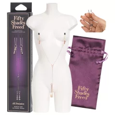   Fifty Shades Freed - kliešte na bradavky a klitoris - nastaviteľné