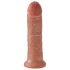 King Cock - realistický dildo - 20 cm - tmavá farba