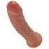 King Cock - realistický dildo - 20 cm - tmavá farba