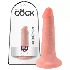 King Cock - dildo realistické - 13 cm - natur