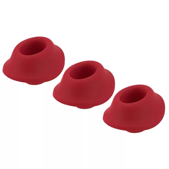 Womanizer Premium S - Sada náhradných sacích zvončekov - červená (3 ks)