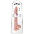 King Cock 14 semenník 35cm dildo - naturálny