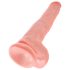 King Cock 14 semenník 35cm dildo - naturálny
