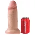 King Cock - dildo realistické - 25 cm - natur