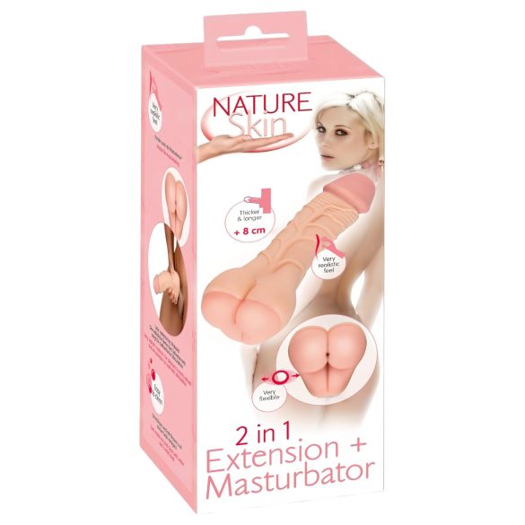 Nature Skin - 2v1 sexysedacia so zdĺžením (prírodné)