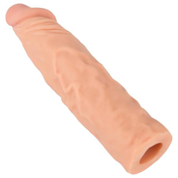 Nature Skin - predlžovací hrubý návlek na penis 19,5 cm