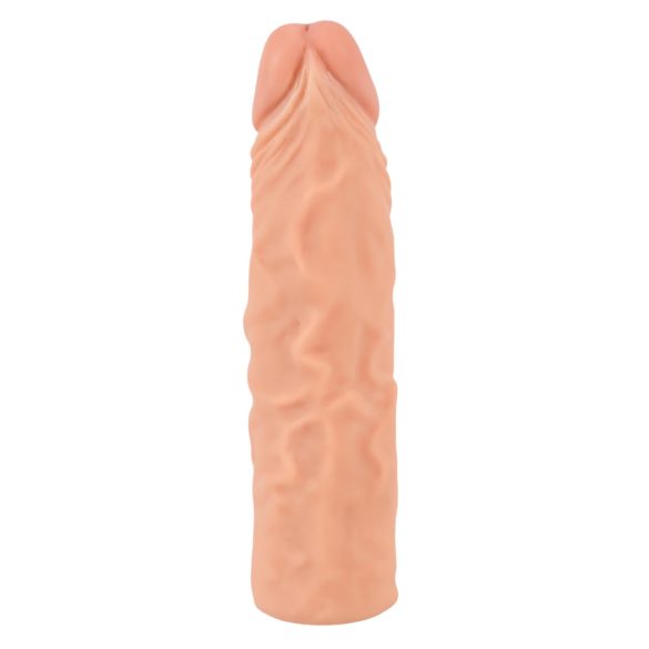 Nature Skin - predlžovací hrubý návlek na penis 19,5 cm