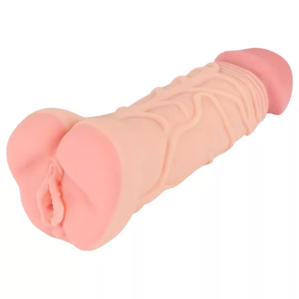 Nature Skin - umelá vagína a návlek na penis - realistická - telová