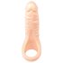 Realistixxx Double F - realistický dildo s krúžkom na penis (prírodný)