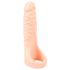 Realistixxx Double F - realistický dildo s krúžkom na penis (prírodný)