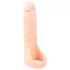 Realistixxx - realistický dvojitý dildo s erekčným krúžkom - naturálny