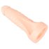 Realistixxx Double F - realistický dildo s krúžkom na penis (prírodný)