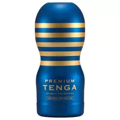 TENGA Premium Original - jednorazový masturbátor - modrý