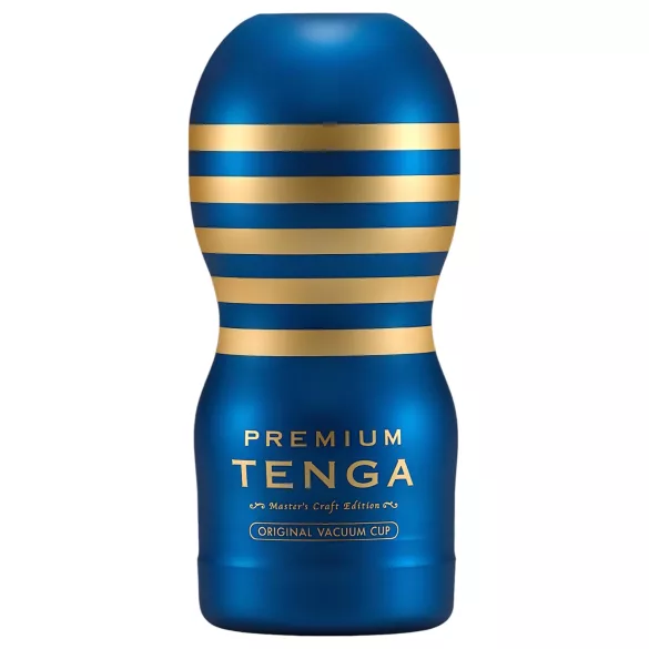 TENGA Premium Original - jednorazový masturbátor - modrý