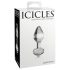 Icicles No. 44 - análny kolík - kúzový tvar - sklo/priehľadný
