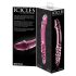 Icicles No. 57 - dvojvrstvové sklený dildo s penisom (ružový)