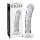 Icicles No. 62 - sklenené dildo s penisom - číre