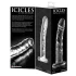 Icicles No. 62 - sklenené dildo s penisom - číre