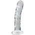 Icicles No. 62 - sklenené dildo s penisom - číre