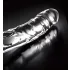 Icicles No. 62 - sklenené dildo s penisom - číre