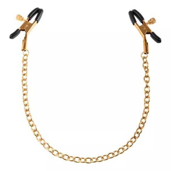 Pipedream Fetish Fantasy Gold - svorky na bradavky - kovové - zlaté