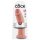 King Cock 10 - veľký prísavný dildo (25cm) - prírodný