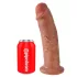 King Cock 10 - veľký dildó s prísavkou (25 cm) - tmavý naturál