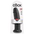King Cock 10 - dildó s prísavkou (25cm) - čierny
