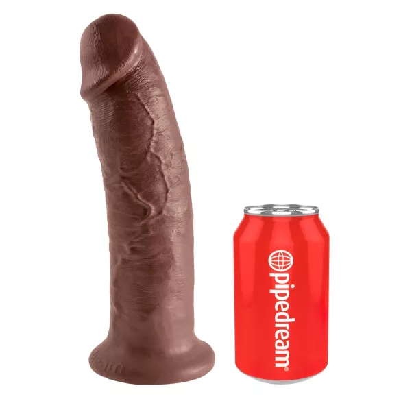 King Cock - realistický dildó s prísavkou - 25 cm - hnedý