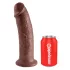 King Cock - realistický dildó s prísavkou - 25 cm - hnedý