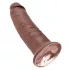 King Cock - realistický dildó s prísavkou - 25 cm - hnedý