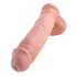 King Cock 11 - realistický dildo s prísavkou a semenníkmi - 28 cm - telová farba