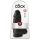 King Cock 9 Chubby - prísavkový, semenníkový dildo (23 cm) - čierny