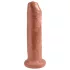 King Cock - realistický dildo - tmavý odtieň - 18 cm
