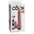 King Cock 11 - realistický striekajúci dildo (28cm) - prírodná farba