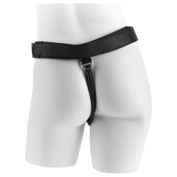 King Cock - pripínací dildo s postrojom - čierne 7 inch