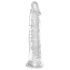 King Cock - realistický dildo s prísavkou - veľký - číry - 20 cm