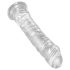 King Cock Clear 8 - prísavkový, veľký dildo (20cm)