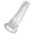 King Cock - realistický dildo s prísavkou - veľký - číry - 20 cm
