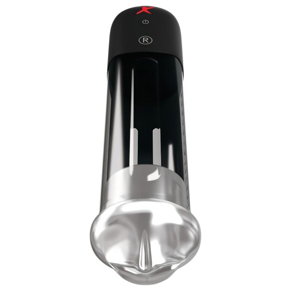 PDX Blowjob - automatická vákuová pumpa na penis s ústami - čierna