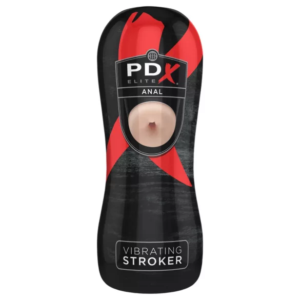 PDX Elite - vibračný análny masturbátor (prírodný)