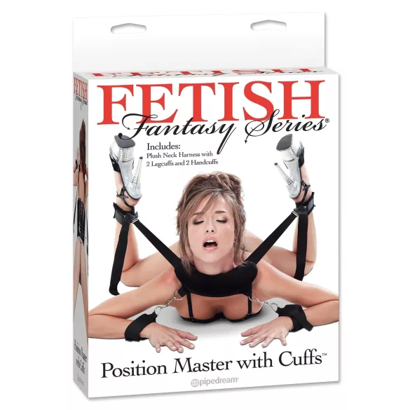 Pipedream - Fetish Position Master - BDSM bondage súprava (čierna)
