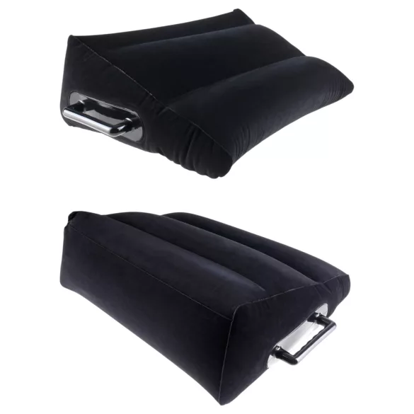 Fetish Fantasy - nafukovací sex vankúš s úchytmi - čierny