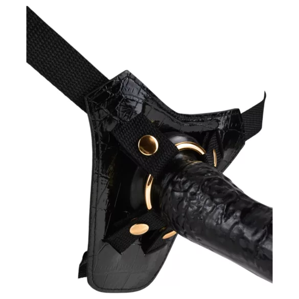 Fetish Fantasy - postroj na pripínacie pomôcky - čierny