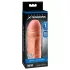 X-TENSION Mega 1 - realistický návlek na penis - 17,7 cm - naturálny