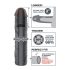 X-TENSION Mega 3 - realistický návlek na penis (22,8cm) - čierny